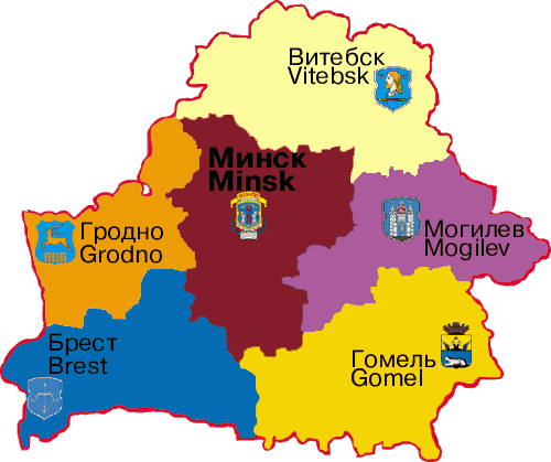 Карта Беларуси